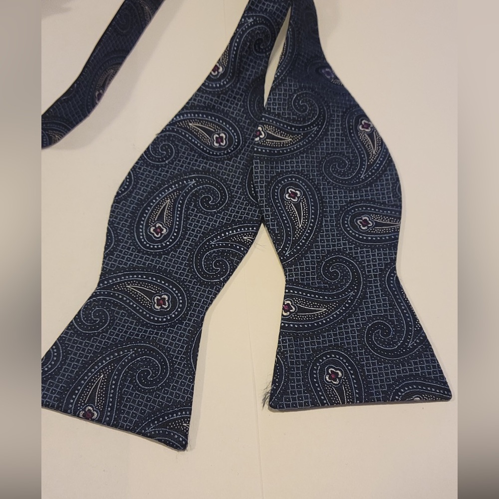 Blue Paisley bowtie, super nice